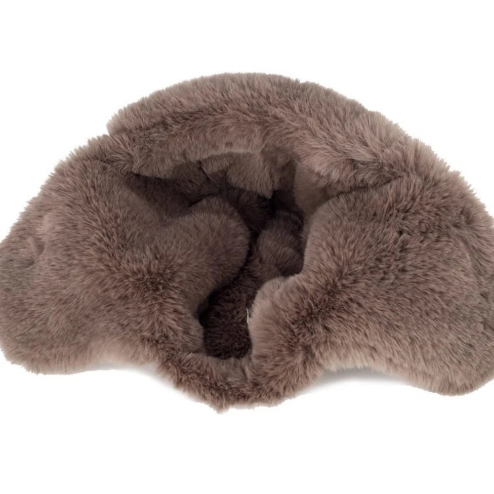 Barents Faux Leather Trapper Hat