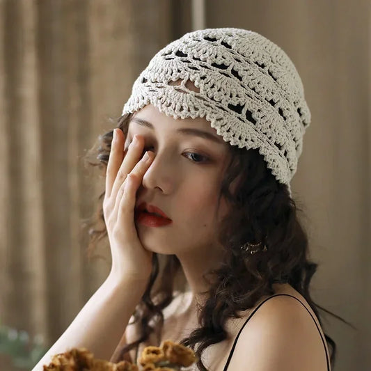 Rosewood Crochet Lace Cap