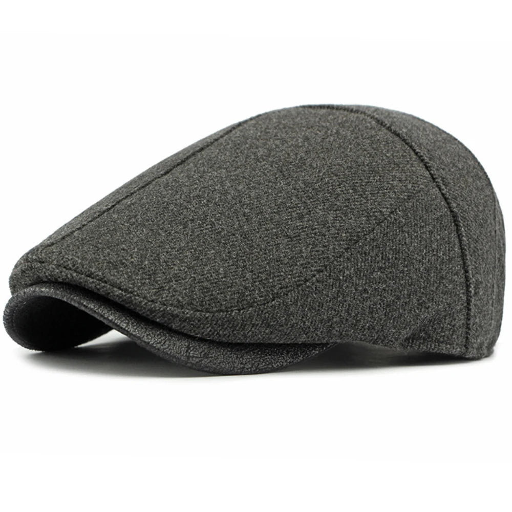Shrewsbury Wool Artist Beret in Dark Grey