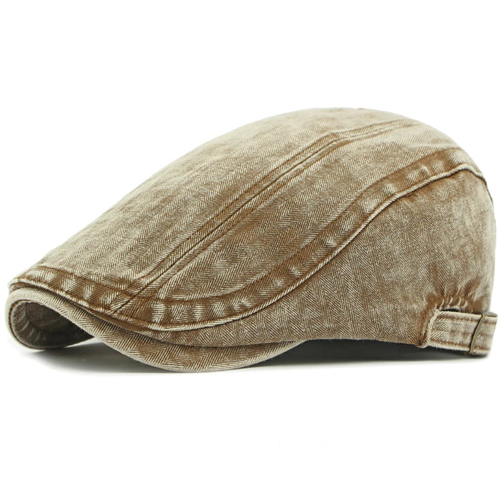 Henley Cotton Ivy Cap in Green Coffee