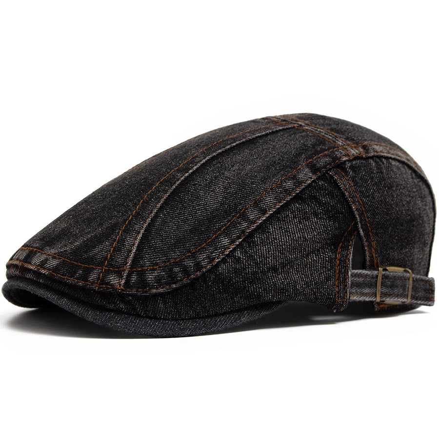 Washed Solid Ivy Cap | Classic Country Flat Cap | Urban Caps NZ