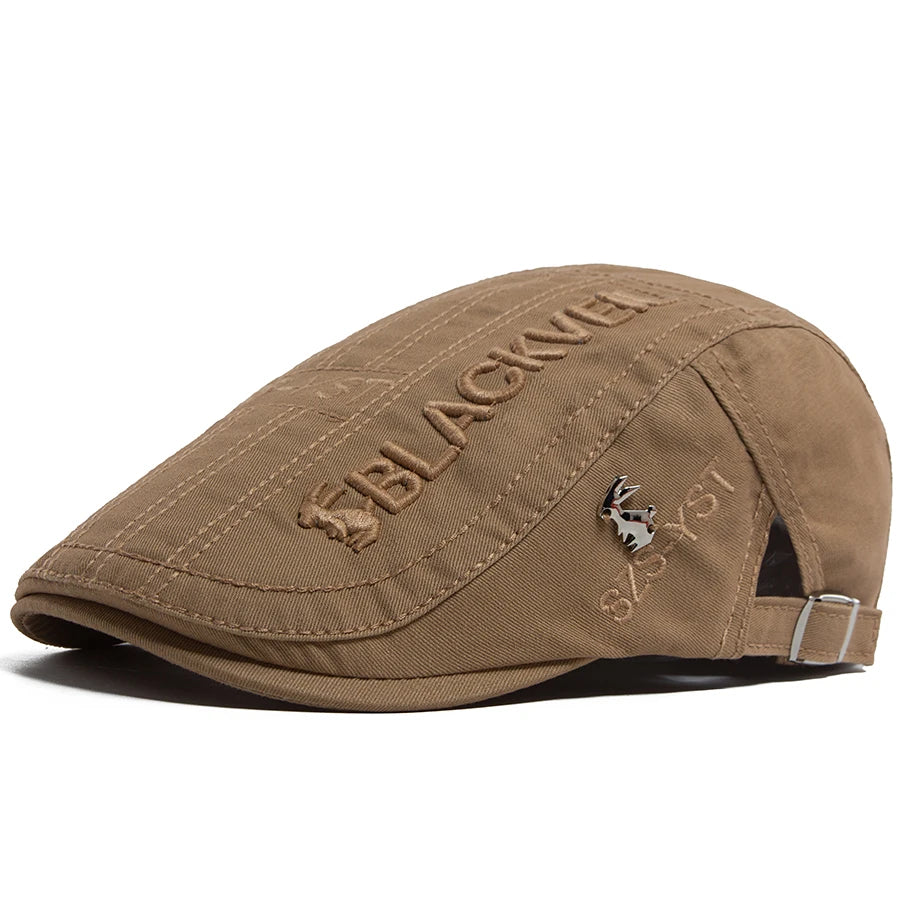 Embroidered Cotton Ivy Cap | Traditional Country Flat Cap | Urban Caps NZ