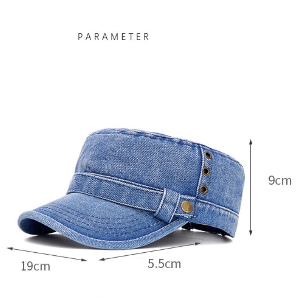 Marylebone Denim Cadet Cap