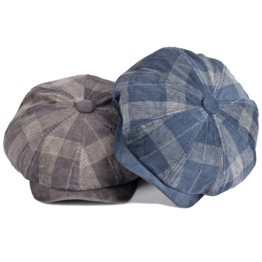 Harewood Corduroy Plaid Beret