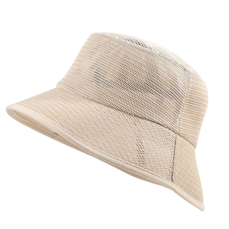 Anglesey Mesh Bucket Hat in Khaki