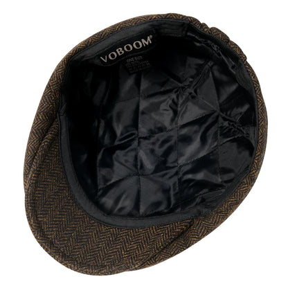The Hathersage | Men's Wool Blend Twill Winter Newsboy Cap | Urban Caps NZ