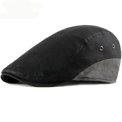 Bolton Patchwork Beret in Black