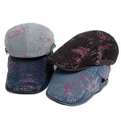 Floral Print Cotton Ivy Cap | Country Garden Flat Cap | Urban Caps NZ
