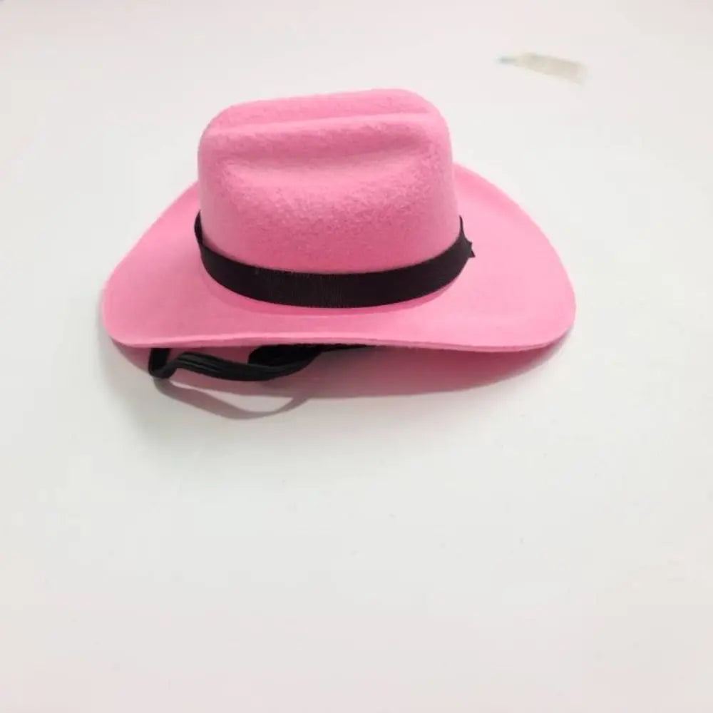 Pet cowboy hat shown in five colours