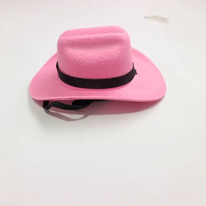 Pet cowboy hat shown in five colours