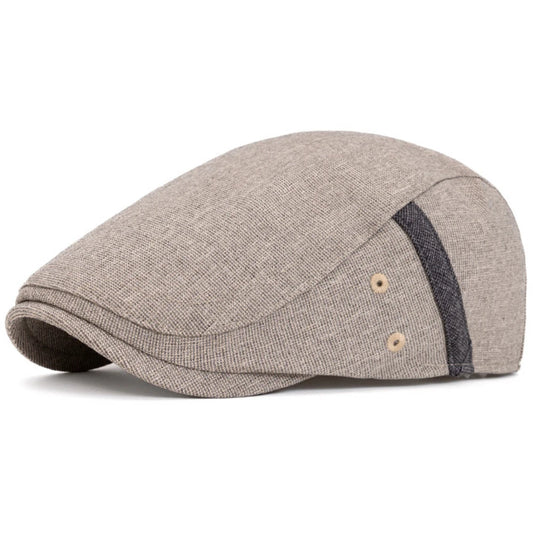 Marseille Patchwork Artist Beret in Beige