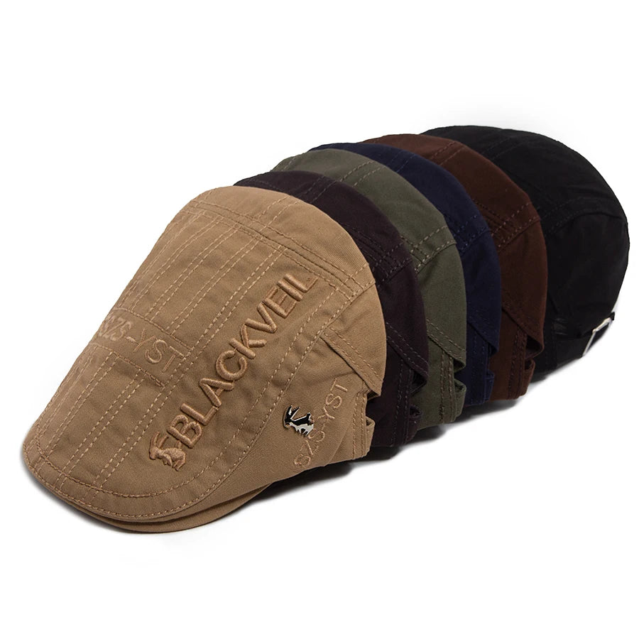 Embroidered Cotton Ivy Cap | Traditional Country Flat Cap | Urban Caps NZ