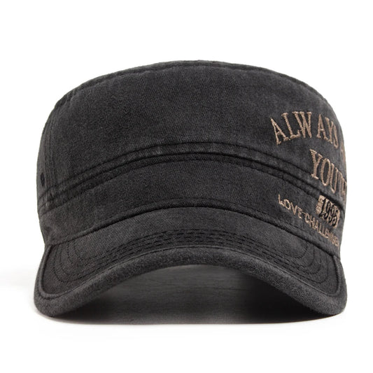 Retro Embroidered Cotton Military Cap | Outdoor Army Cap | Urban Caps NZ