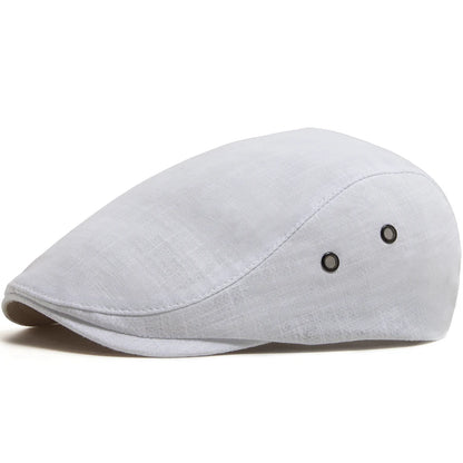 Breathable Linen Ivy Cap | Milan Driving Flat Cap | Urban Caps NZ