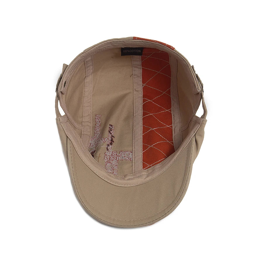Embroidered Letter Label Ivy Cap | Outdoor Flat Cap | Urban Caps NZ