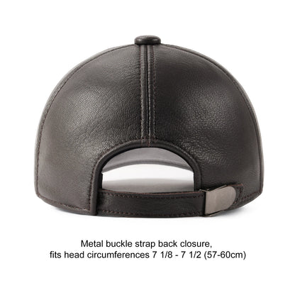 The Mayfair | 100% Leather Structured Baseball Cap | Urban Caps NZ