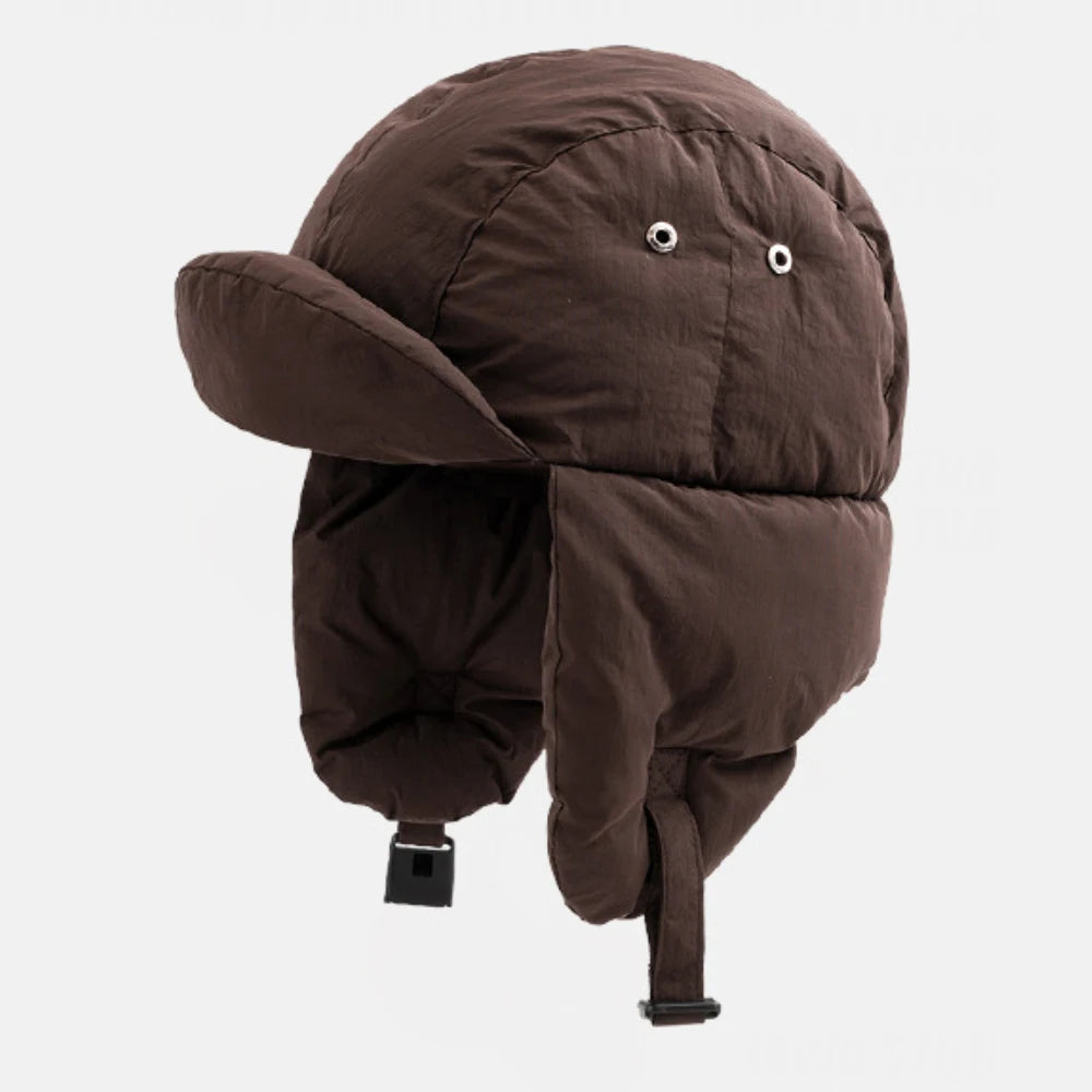 Yamal Snow Trapper Hat in Coffee