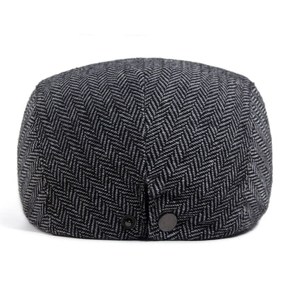 Striped Herringbone Ivy Cap | Highland Outdoor Flat Cap | Urban Caps NZ