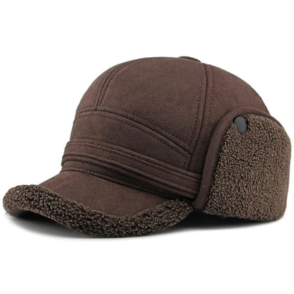 Kilburn Suede Baseball Cap in Coffee