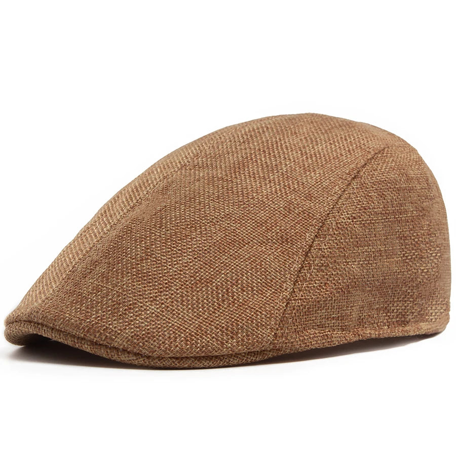 Breathable Linen Ivy Cap | Heritage Driving Flat Cap | Urban Caps NZ