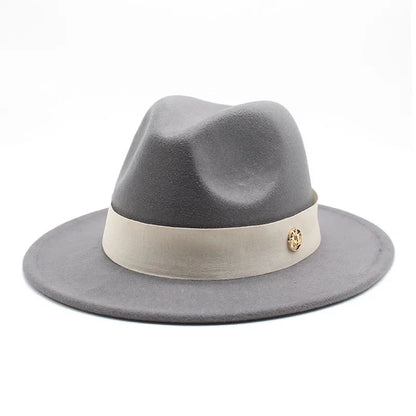 Ascot Formal Fedora in Light Grey