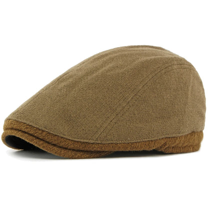 Shrewsbury Wool Artist Beret in Khaki