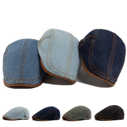 Brown Patchwork Ivy Cap | Retro Country Flat Hat | Urban Caps NZ