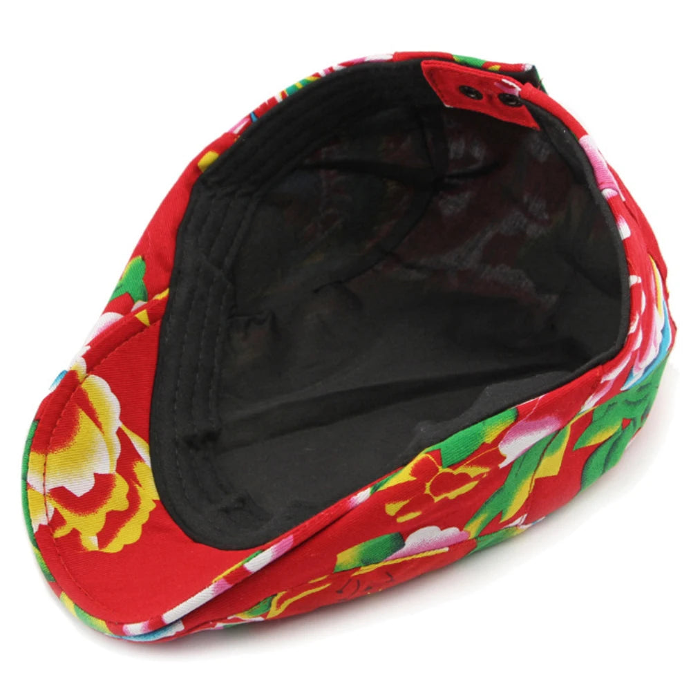 Milan Floral Print Beret