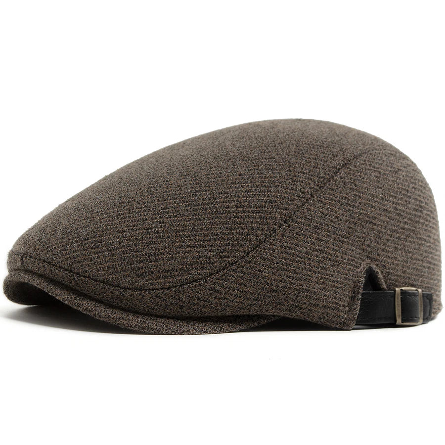 Velvet Grid Ivy Cap | Premium Winter Flat Cap | Urban Caps NZ
