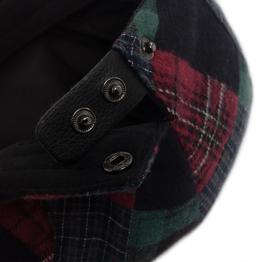 Big Plaid Patchwork Ivy Cap | Retro Country Flat Cap | Urban Caps NZ