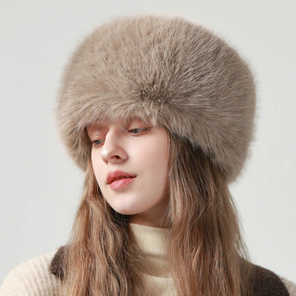 Vorkuta Fur Bomber Trapper Hat in Khaki