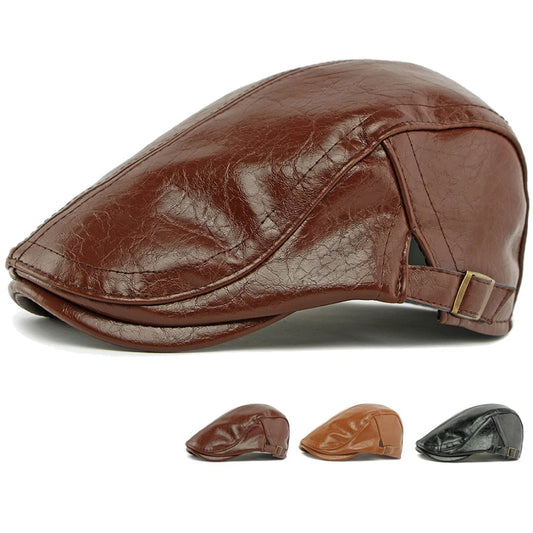 Cadiz Faux Leather Ivy Cap