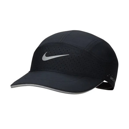 Nike Baseball Cap - Curved-Brim Sun Hat, White & Black