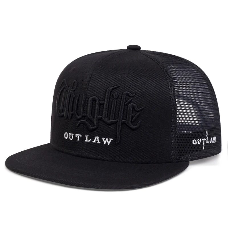 The Ladbroke | Thug Life Embroidery Unisex Snapback Cap | Urban Caps NZ