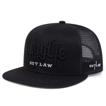 The Ladbroke | Thug Life Embroidery Unisex Snapback Cap | Urban Caps NZ