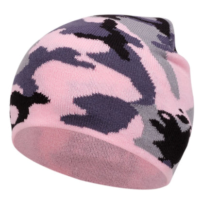 The Moorland | Simple Camouflage Wool Knitted Beanie | Urban Caps NZ
