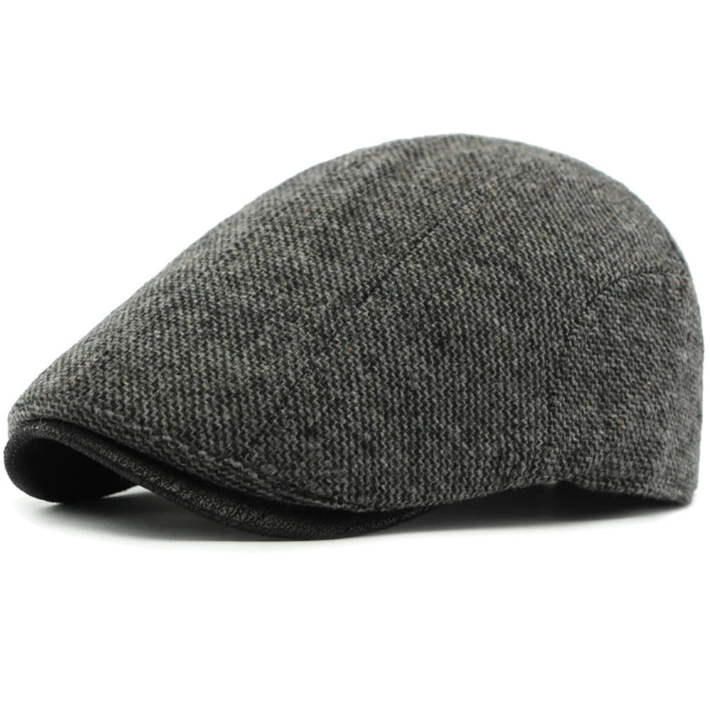 Siena Wool Artist Beret in A Black Grey