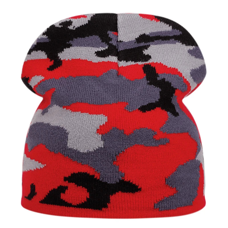The Moorland | Simple Camouflage Wool Knitted Beanie | Urban Caps NZ