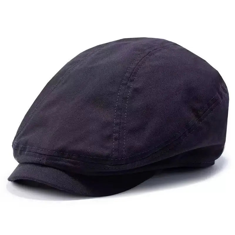 Torino XL Cotton Flat Cap – Extra Large Newsboy Cap for Men & Women (55–65cm)