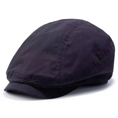 Torino XL Cotton Flat Cap – Extra Large Newsboy Cap for Men & Women (55–65cm)