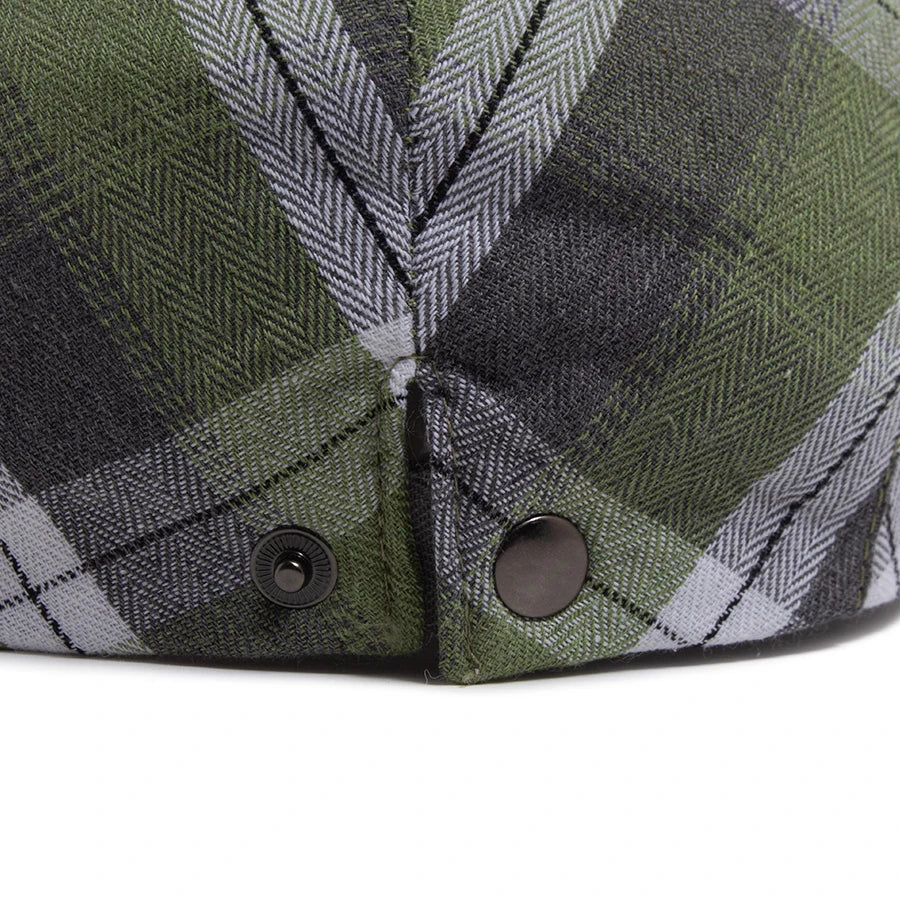 Thin Plaid Ivy Cap | Country Heritage Flat Cap | Urban Caps NZ