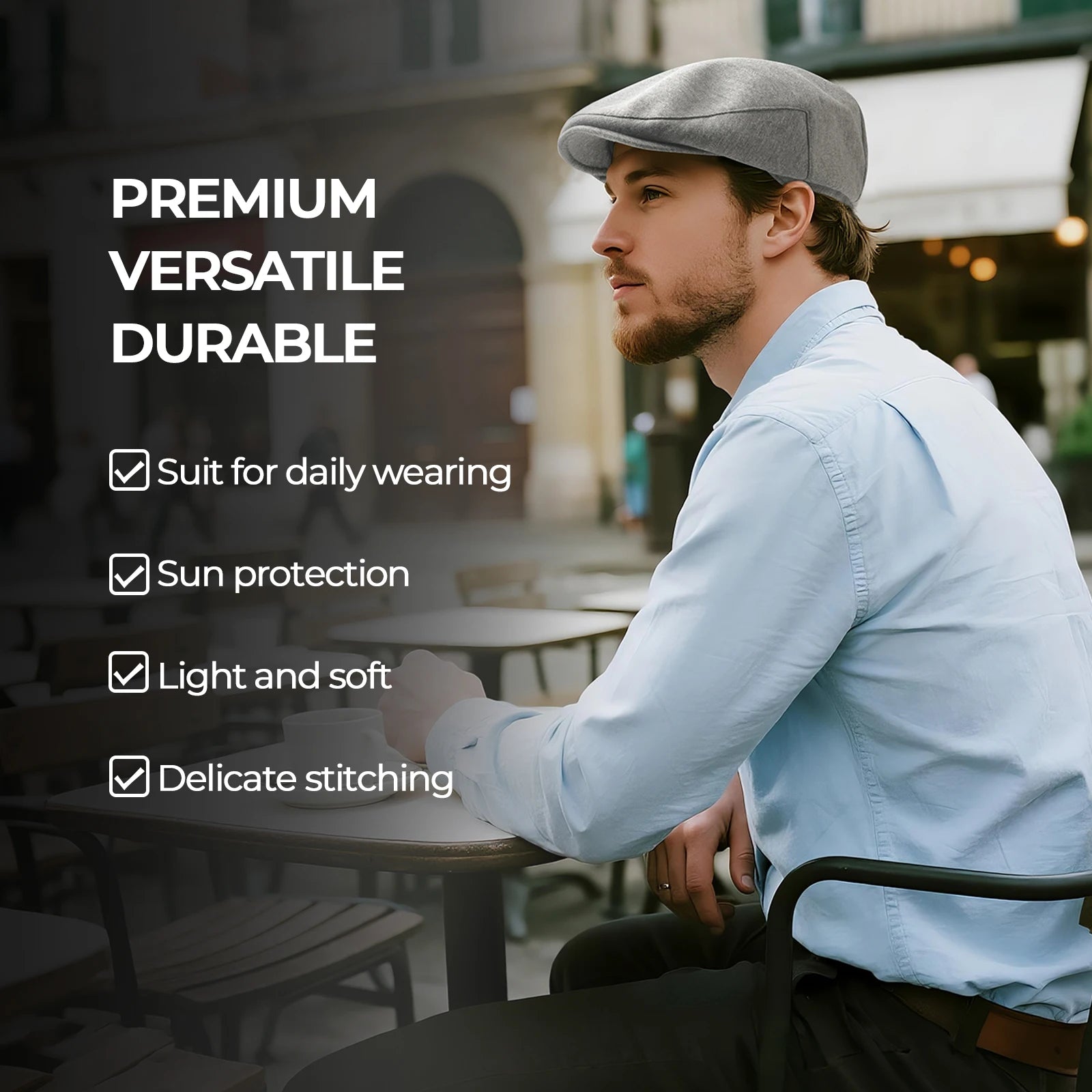 The Kenmare | Men's 100% Cotton Irish Hunting Newsboy Cap | Urban Caps NZ