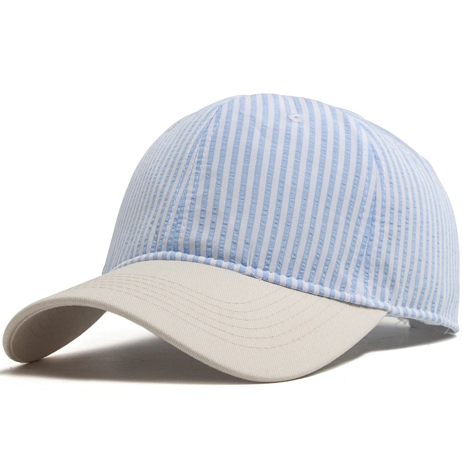 Striped Soft Dad Hat | Casual Baseball Cap | Urban Caps NZ