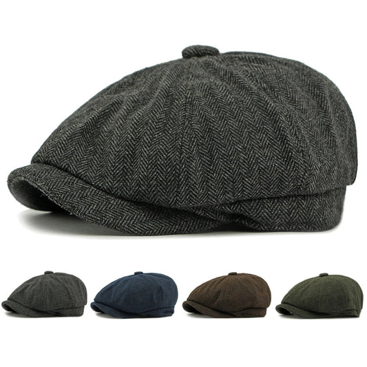 Verona Striped Wool Beret