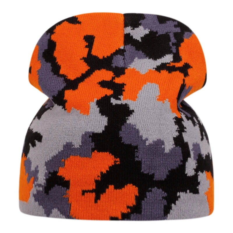 The Moorland | Simple Camouflage Wool Knitted Beanie | Urban Caps NZ