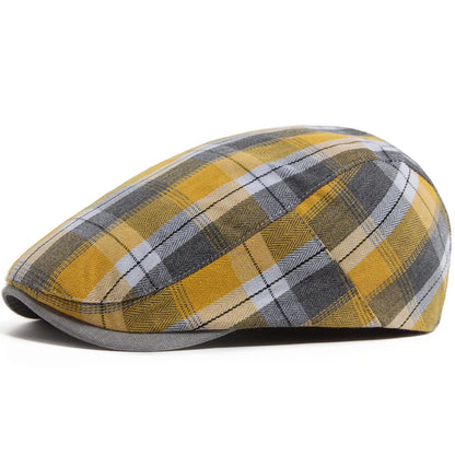 Thin Plaid Ivy Cap | Country Heritage Flat Cap | Urban Caps NZ