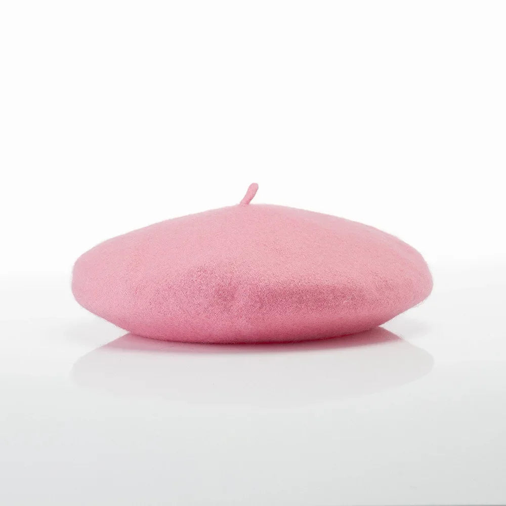 Versailles Wool Beret in Pink