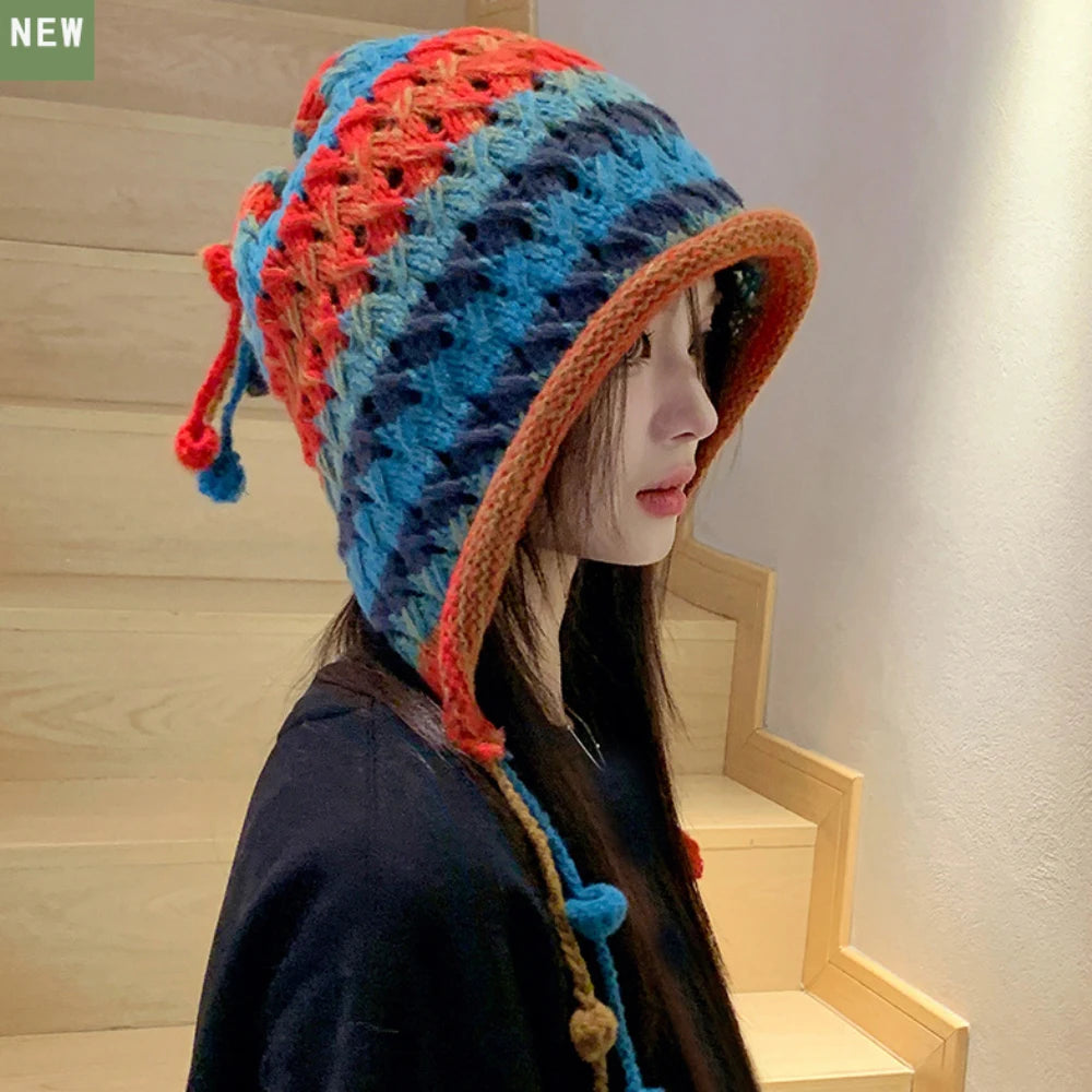 Skipton Colourful Patchwork Beanie