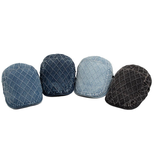 Washed Plaid Ivy Cap | Vintage Heritage Flat Cap | Urban Caps NZ