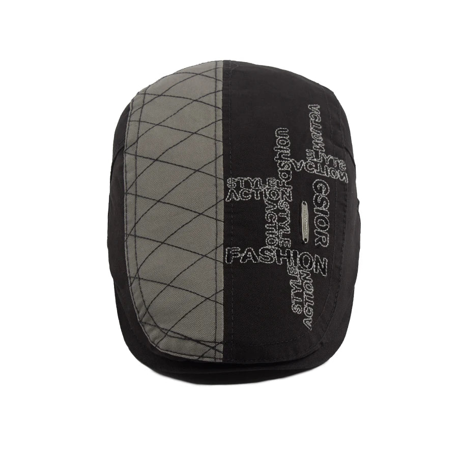 Embroidered Letter Label Ivy Cap | Outdoor Flat Cap | Urban Caps NZ